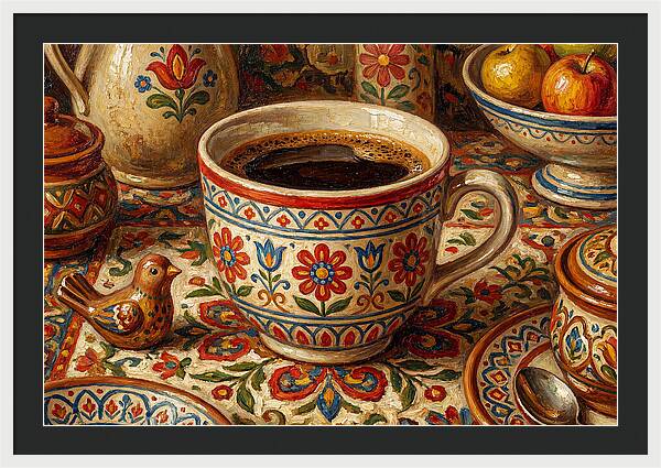 Folk Art Coffee Moment