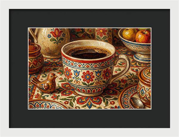 Folk Art Coffee Moment