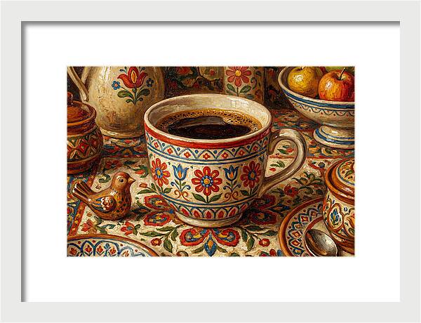 Folk Art Coffee Moment