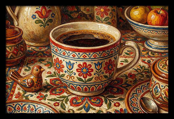 Folk Art Coffee Moment