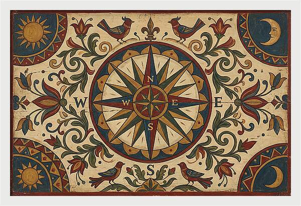Folk Art Compass