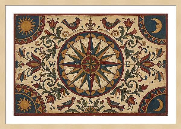 Folk Art Compass