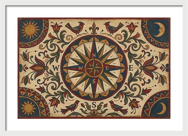 Folk Art Compass