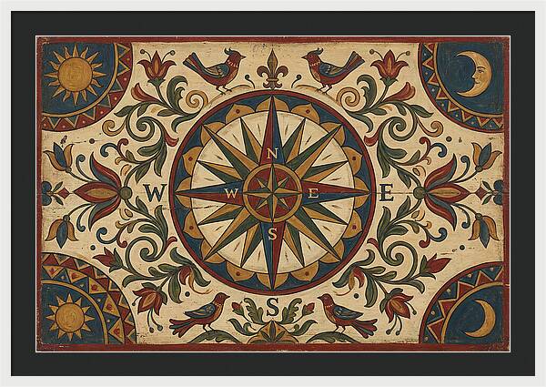 Folk Art Compass