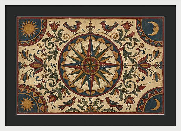 Folk Art Compass