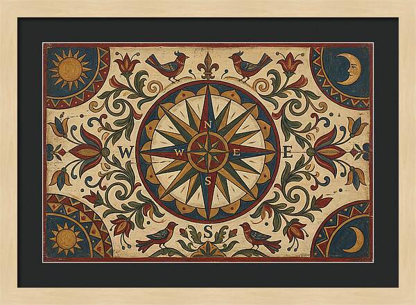 Folk Art Compass