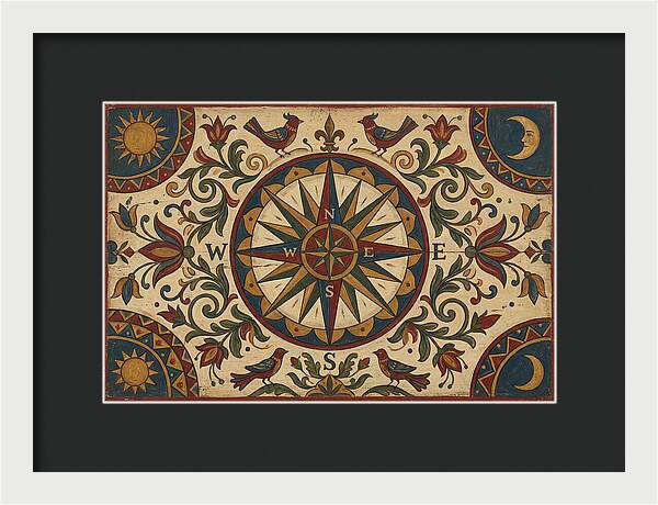 Folk Art Compass
