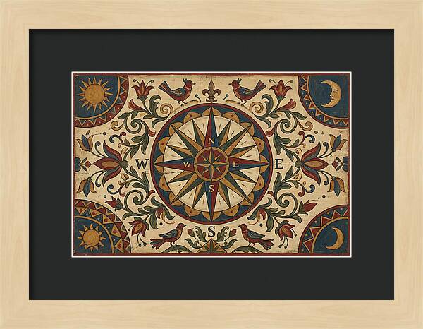 Folk Art Compass