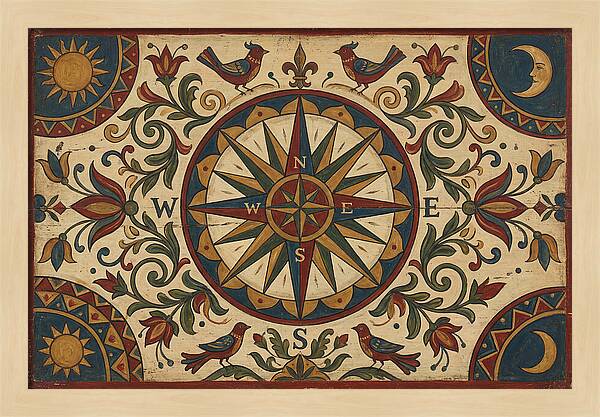 Folk Art Compass