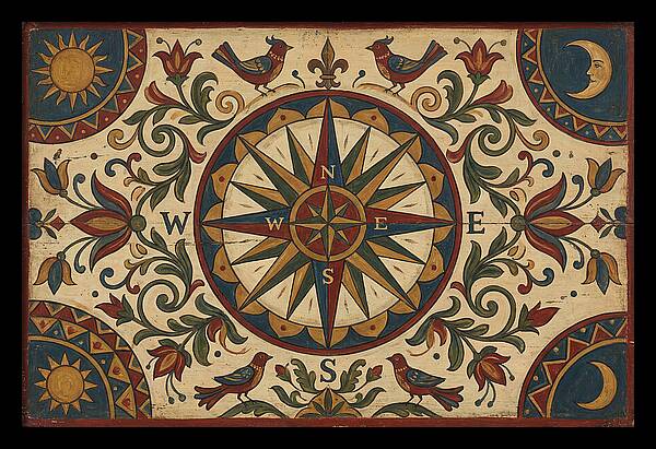 Folk Art Compass