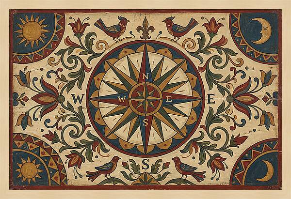Folk Art Compass