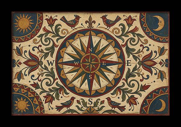 Folk Art Compass