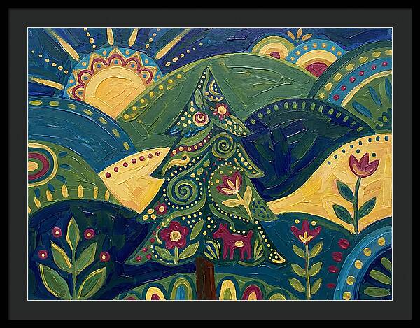 Folk Art Conifer Tree