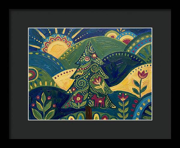 Folk Art Conifer Tree