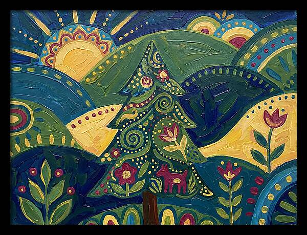 Folk Art Conifer Tree