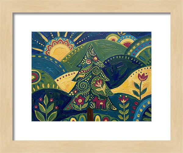 Folk Art Conifer Tree