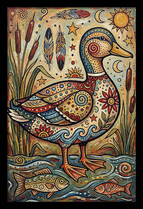 Folk Art Duck
