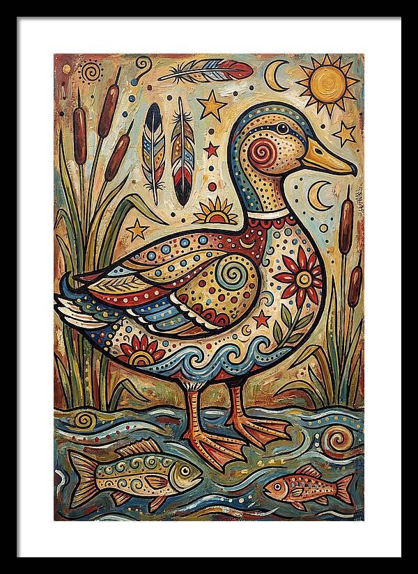 Folk Art Duck
