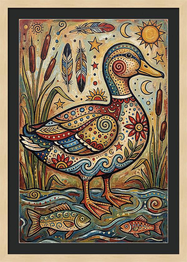 Folk Art Duck