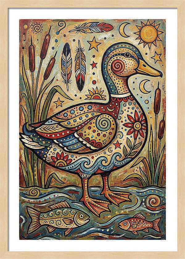 Folk Art Duck