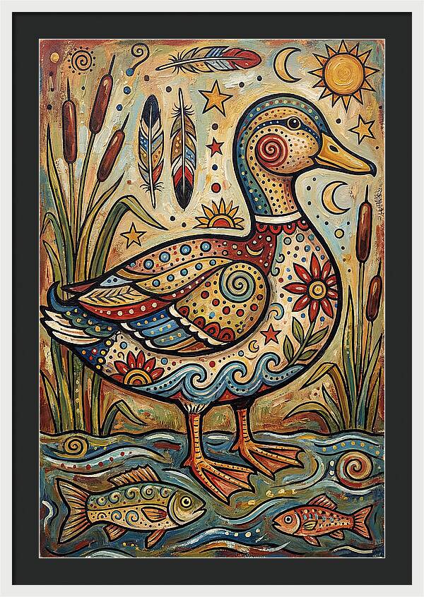 Folk Art Duck