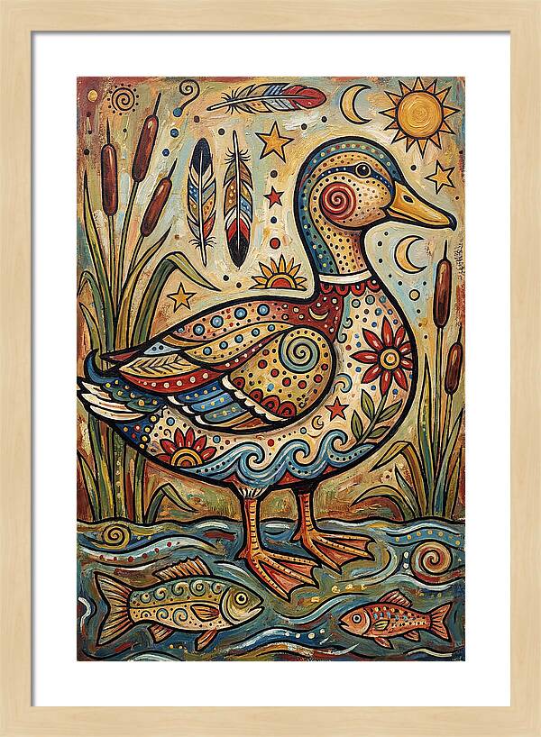 Folk Art Duck
