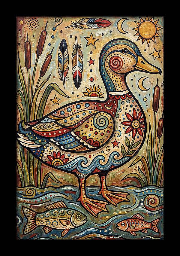 Folk Art Duck
