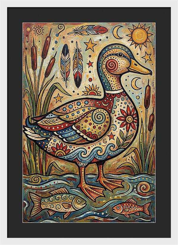 Folk Art Duck