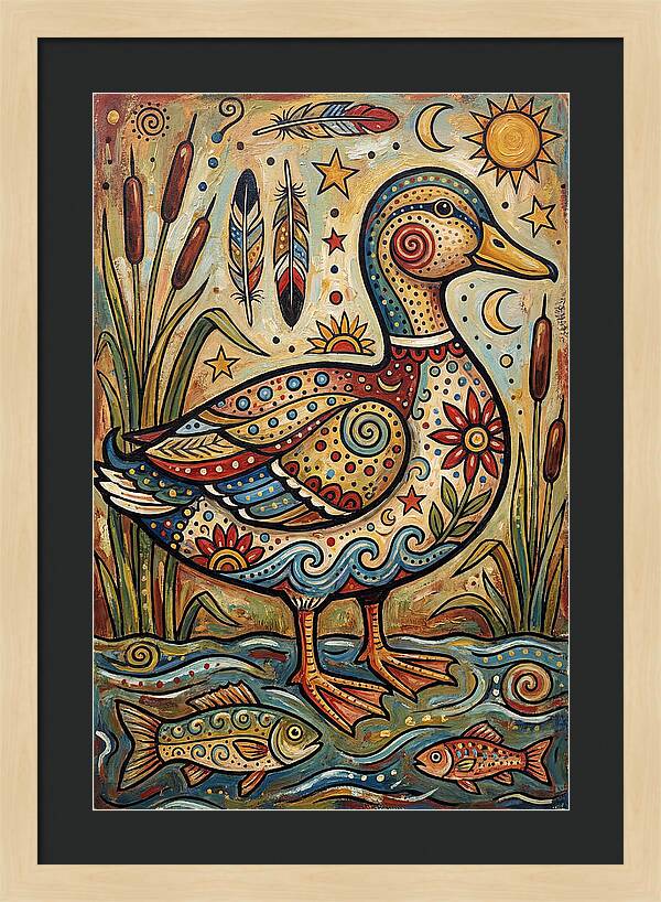 Folk Art Duck