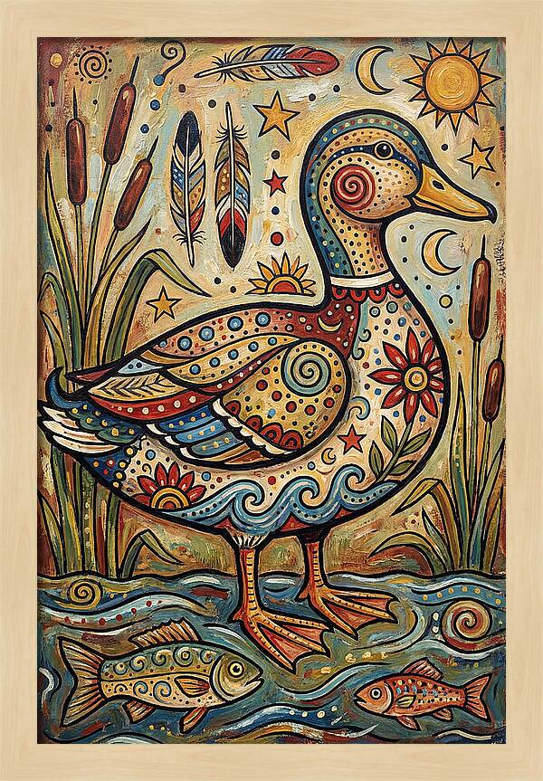 Folk Art Duck