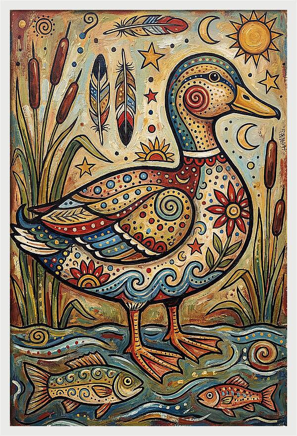Folk Art Duck