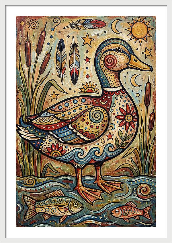Folk Art Duck