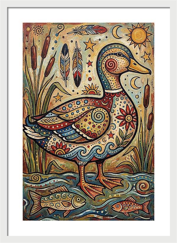 Folk Art Duck
