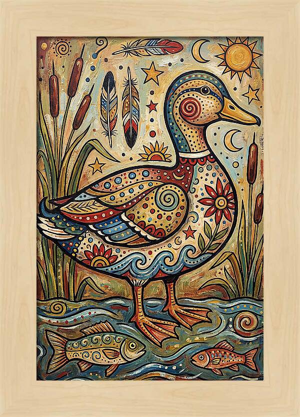 Folk Art Duck
