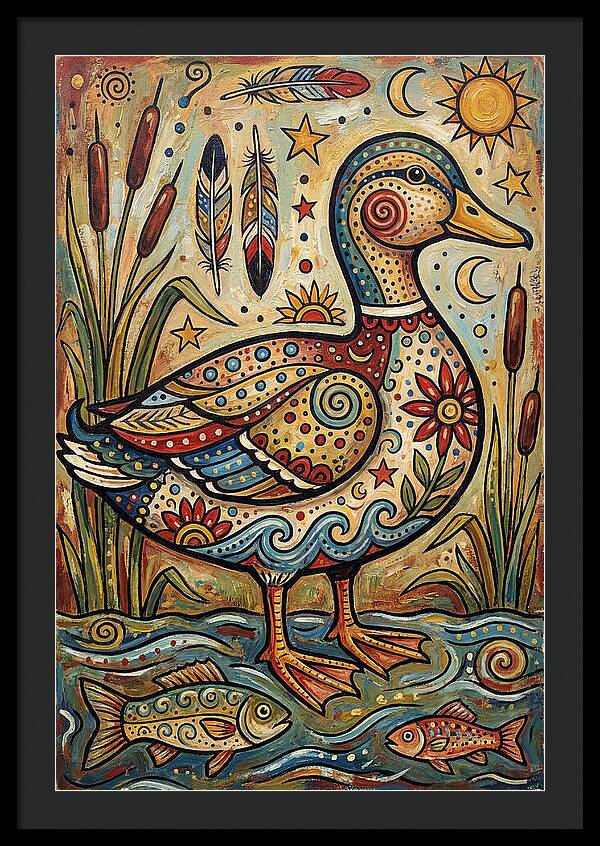 Folk Art Duck