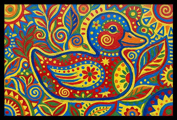 Folk Art Duckling Delight