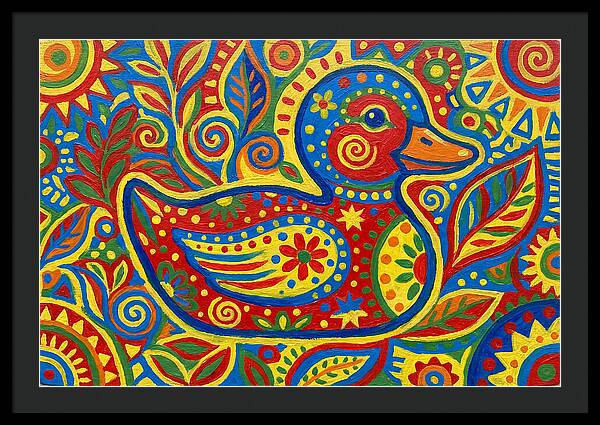 Folk Art Duckling Delight
