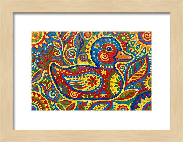 Folk Art Duckling Delight