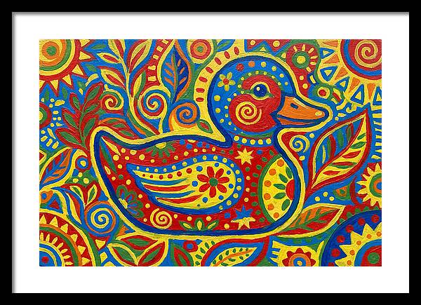 Folk Art Duckling Delight