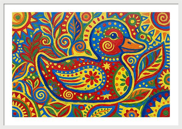 Folk Art Duckling Delight