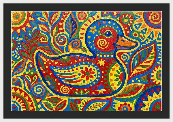 Folk Art Duckling Delight