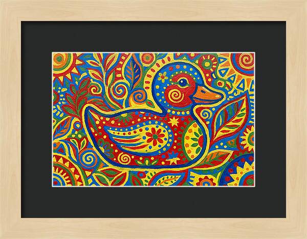 Folk Art Duckling Delight