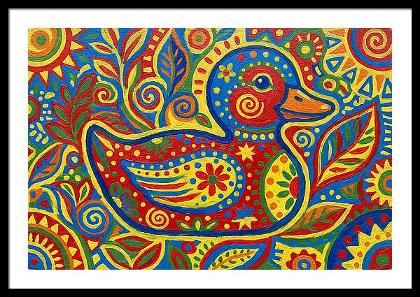 Folk Art Duckling Delight