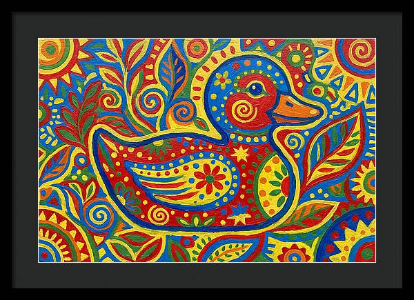 Folk Art Duckling Delight