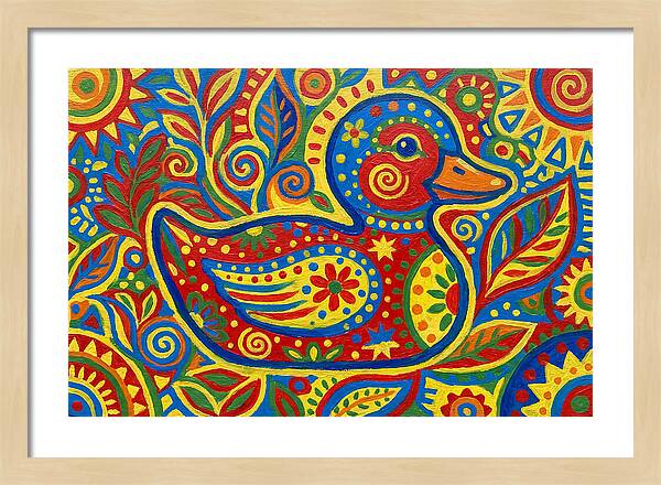 Folk Art Duckling Delight