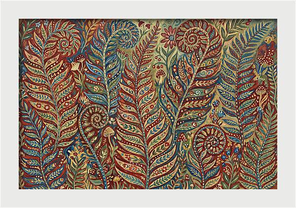 Folk Art Fern Fronds