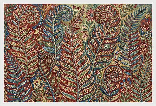 Folk Art Fern Fronds
