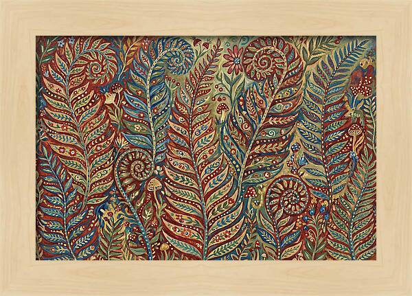 Folk Art Fern Fronds