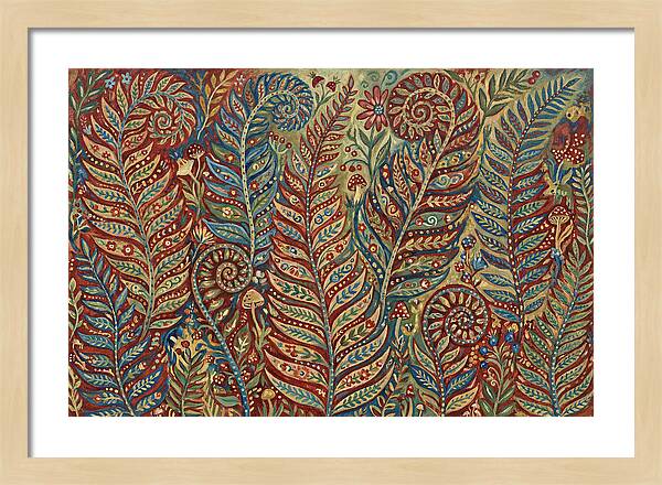 Folk Art Fern Fronds