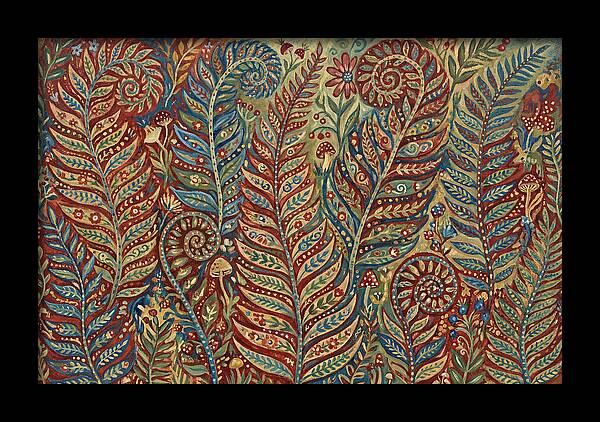 Folk Art Fern Fronds